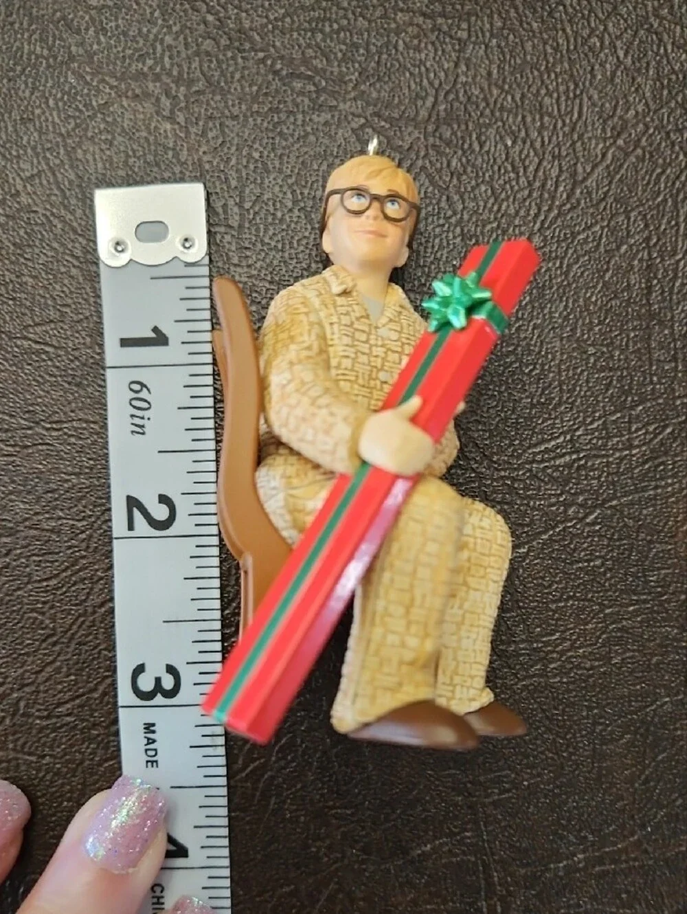 Hallmark A Christmas Story Ralphie 40th Anniversary and leg Lamp ornament